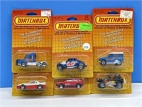 Matchbox Cars, 1986 In Package (6)