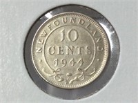 1944 (au) Newfoundland Silver 10 Cent