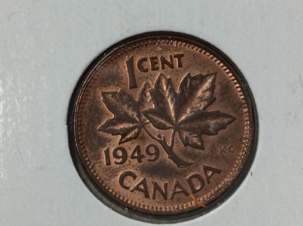1 Cent 1949 Ms-65, 90%