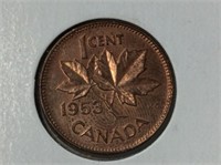Canada 1 Cent 1953 Nsf Ms-64-r