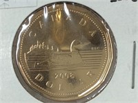 Canada $1 Loonie 2008 Ms-66 Loon