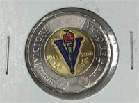 $2 Twoonie 2020 Coloured75th Anniversary Wwii