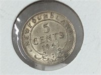 5 Cents Nfld 1941 Vf