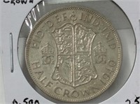 1940 Half Crown G. B. .500, 14.14gr