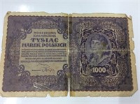1919 1000 Zolty Poland X-large Note