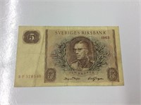 Sweden 1954-61 5 Krona