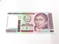 1990 1,000,000 De Intis Peru