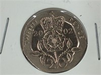 2002 20 Pence Gb
