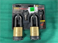 Stanley Solid Brass Security Locks- New