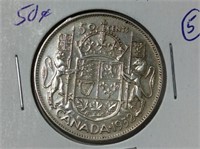 Canada -  1952 – 50-cents - Silver