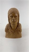 Wooden Carved Head Statue