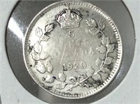 Canada – 1920 – 5-cents Silver