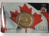 Canada – 2000 $1.00 – Unc Window Card