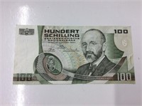 Austria – 100 Schilling Note – 1984 - Vf