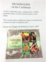 2007 Mushroom Stamp Block