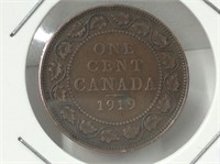 1919 Canadian 1 Cent
