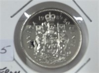 1985 Canadian 50 Cent Mint From Proof Like Set