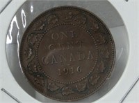 1916 Canadian 1 Cent