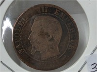 1853w France 5 Centimes