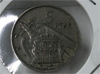 1957 Spain 5 Ptas