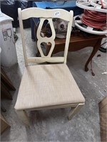 WOODEN PADDED CHAIR