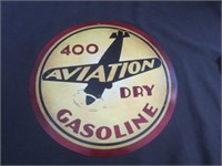 " Aviation Dry Gasoline " Metal Sign