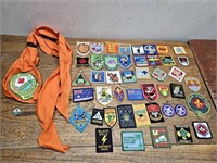 BOY SCOUT Patches + Neck Scarf