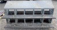 (FF) Kuhl 10 Stall Galvanized Nesting Box
