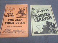 John Wayne - William Boyd Western Movie Posters (
