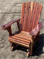 (FJ) New Wooden Glider Chair