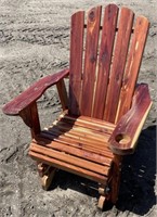 (FJ) New Wood Glider Chair