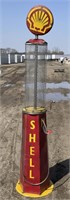 (FJ) 7' Shell Metal Gas Pump