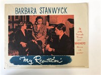 My Reputation original 1946 vintage lobby card