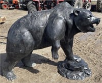 (FJ) Large Metal Bear Statue