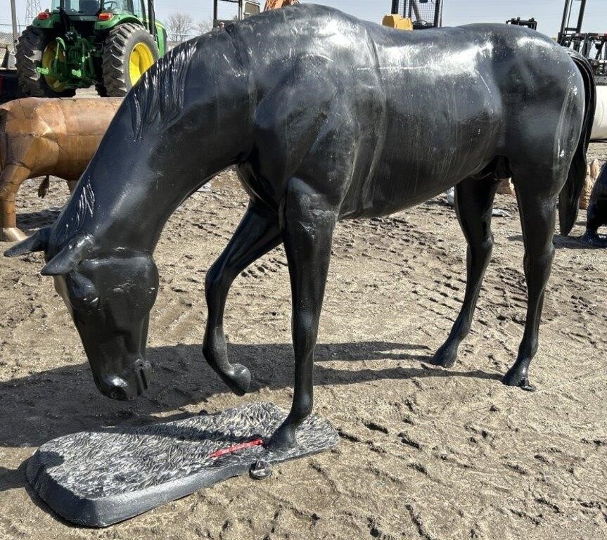 (FJ) Large Metal Horse Statue