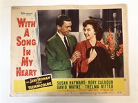 With a Song in My Heart original 1952 vintage lobb