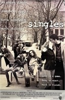 Singles 1992 original double-sided movie poster