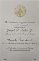 Joe Biden Presidential Inauguration Invitation