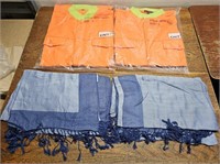 NEW 2 Scarves + Bright Orange 2 Mens T-Shirts Sz L