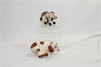 Lot of Two Porcelain Dogs