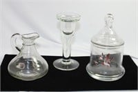 Lot of 3 Glass Articles