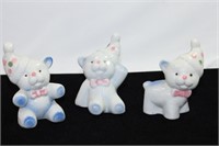 Lot of Three Porcelain Bears