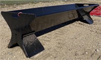 (G) 90” Metal Cattle Feeder