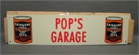 Lot of Ten Pops' Garage Halry Davidson Oil Signs