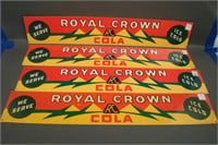 Four  Royal Crown Cola Metal Advertising Sgns