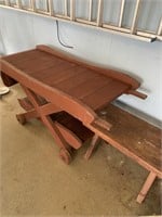 Flower cart/ potting table 62 inches long 23