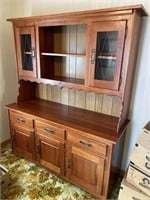 Maple Hutch 61 inches long 21 1/2 inches wide 74