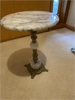 Marble top stand top needs reglued
