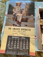 Vintage, Shelby, Ohio calendar