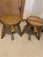 Wooden milk, stool plant stands